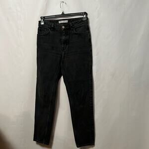 ZARA MOM FIT BLACK JEANS SIZE US4 EUR 36